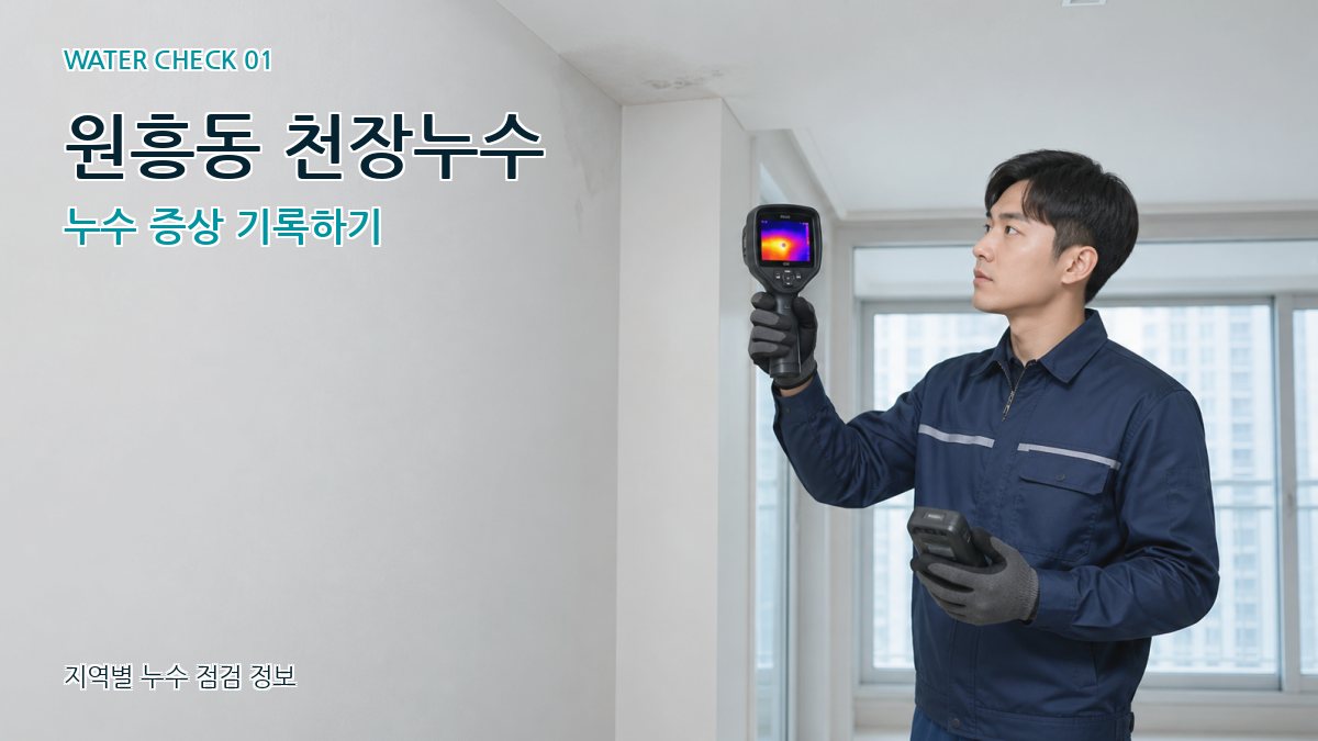 원흥동 아파트누수 누수탐지 이미지