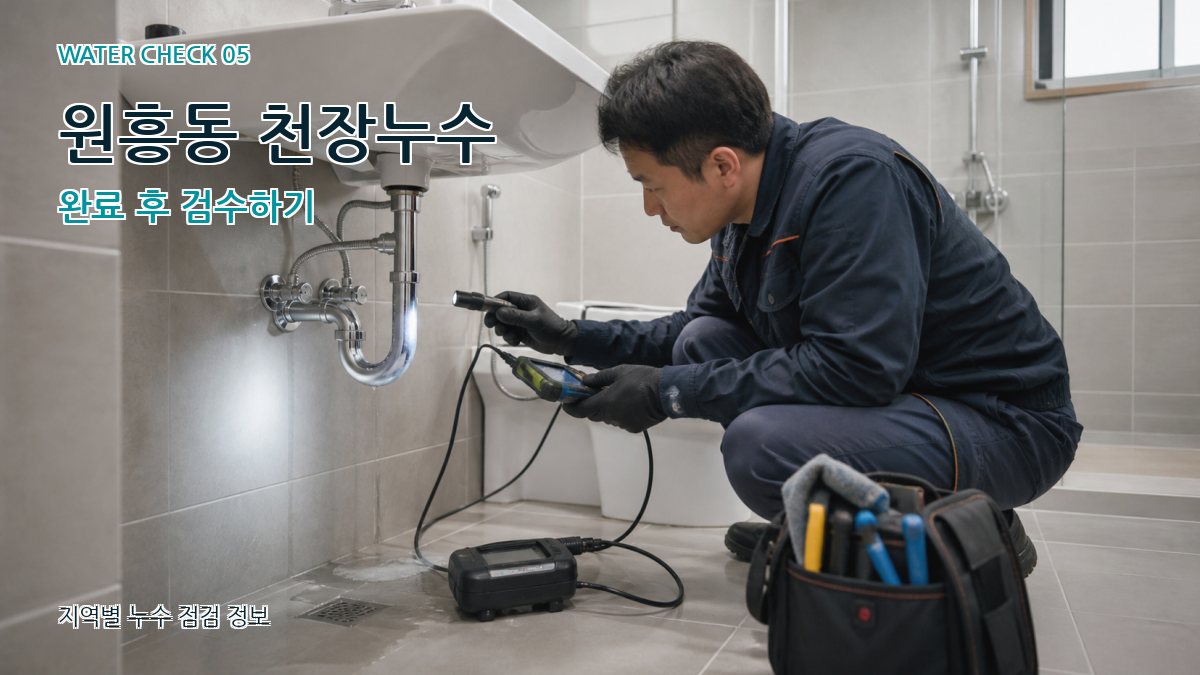 원흥동 누수공사 누수탐지 이미지
