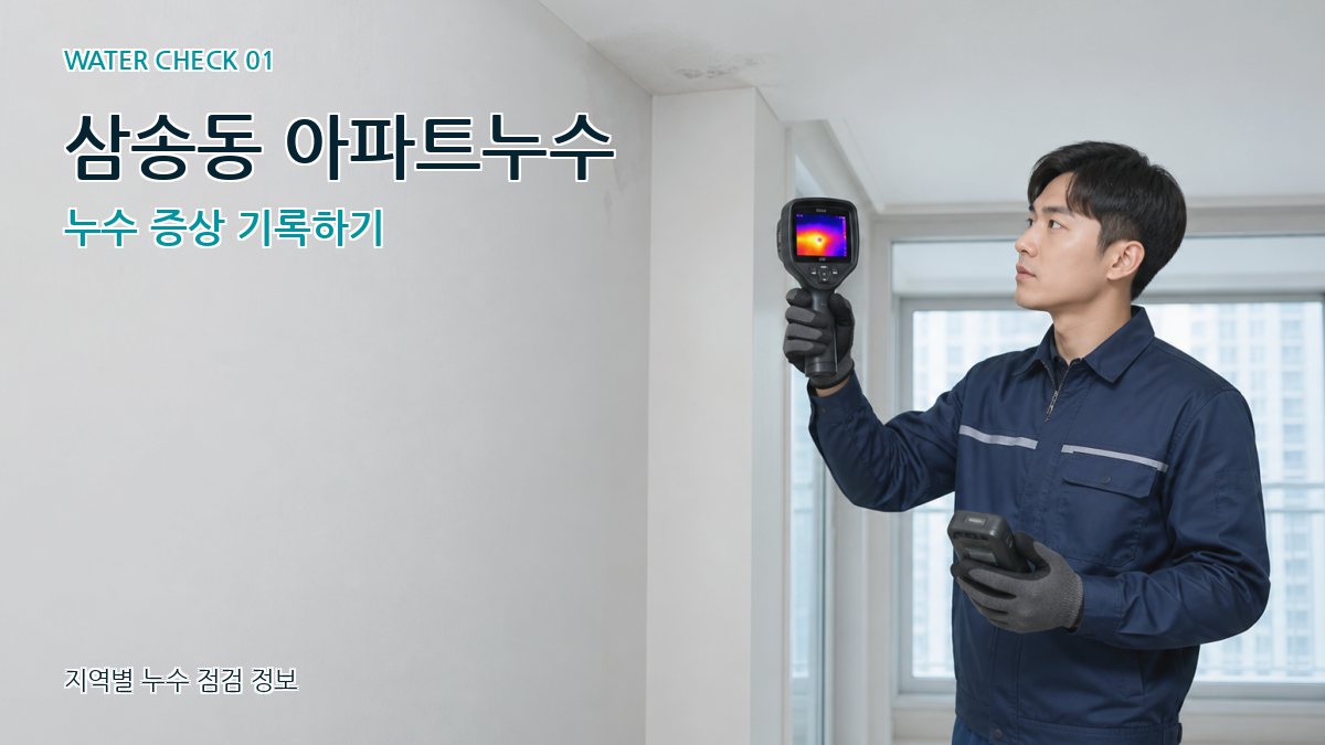 삼송동 아파트누수 누수탐지 이미지