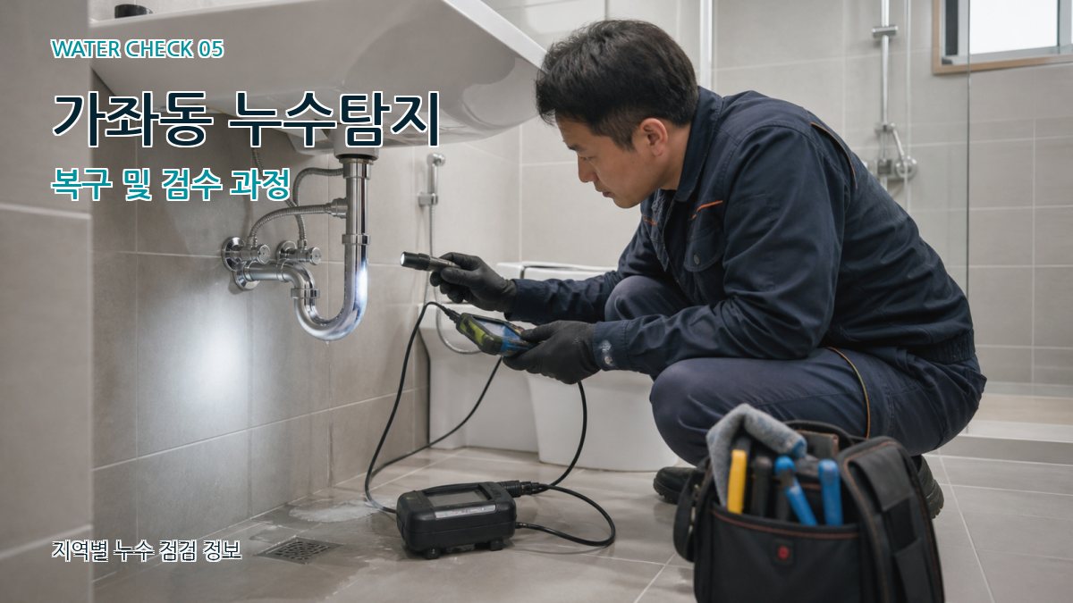 가좌동 누수공사 누수탐지 이미지