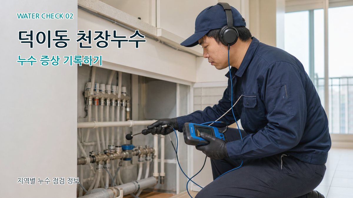덕이동 화장실누수 누수탐지 이미지