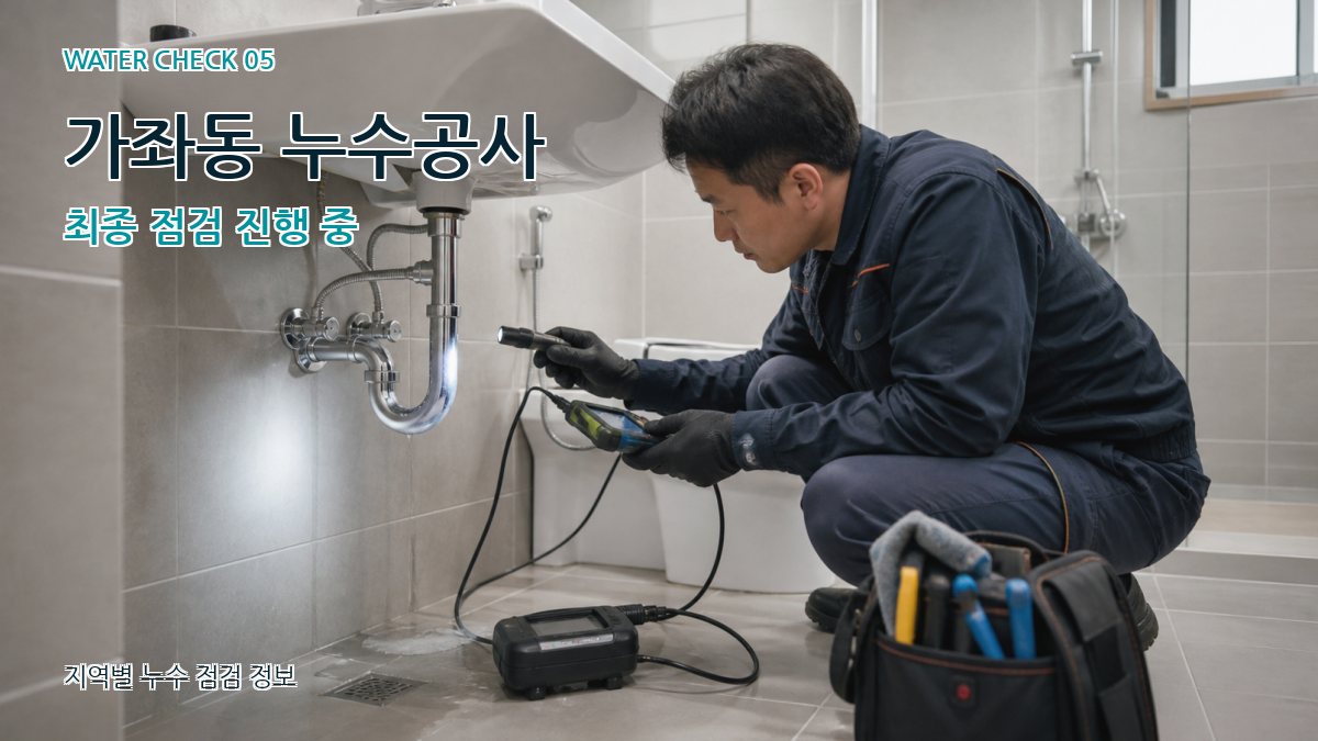 가좌동 누수공사 누수탐지 이미지