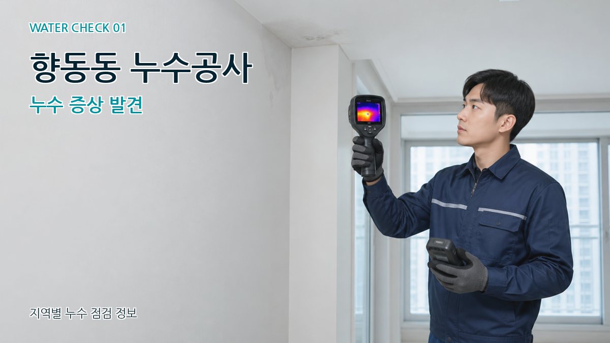 향동동 아파트누수 누수탐지 이미지