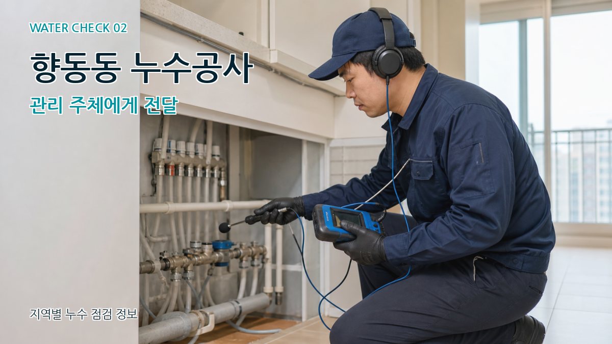향동동 화장실누수 누수탐지 이미지
