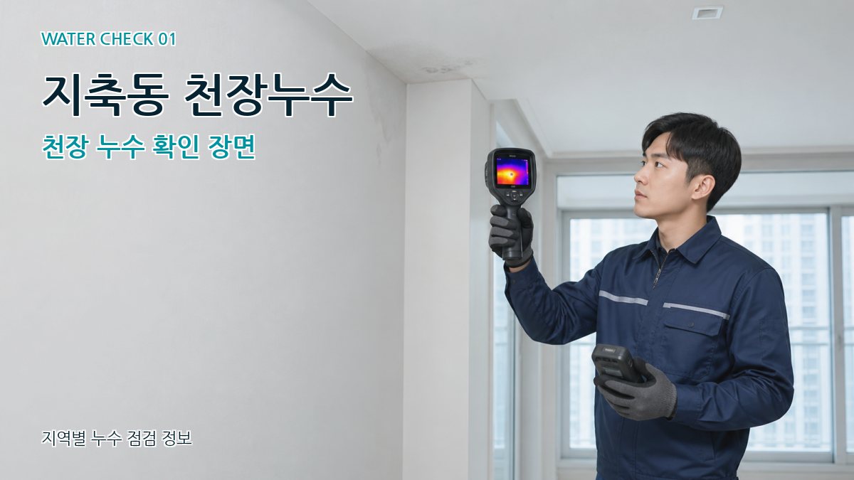 지축동 아파트누수 누수탐지 이미지