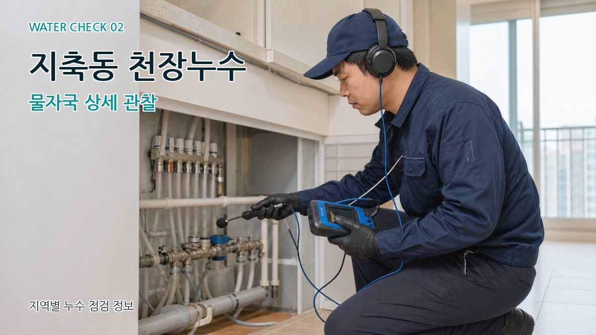지축동 화장실누수 누수탐지 이미지