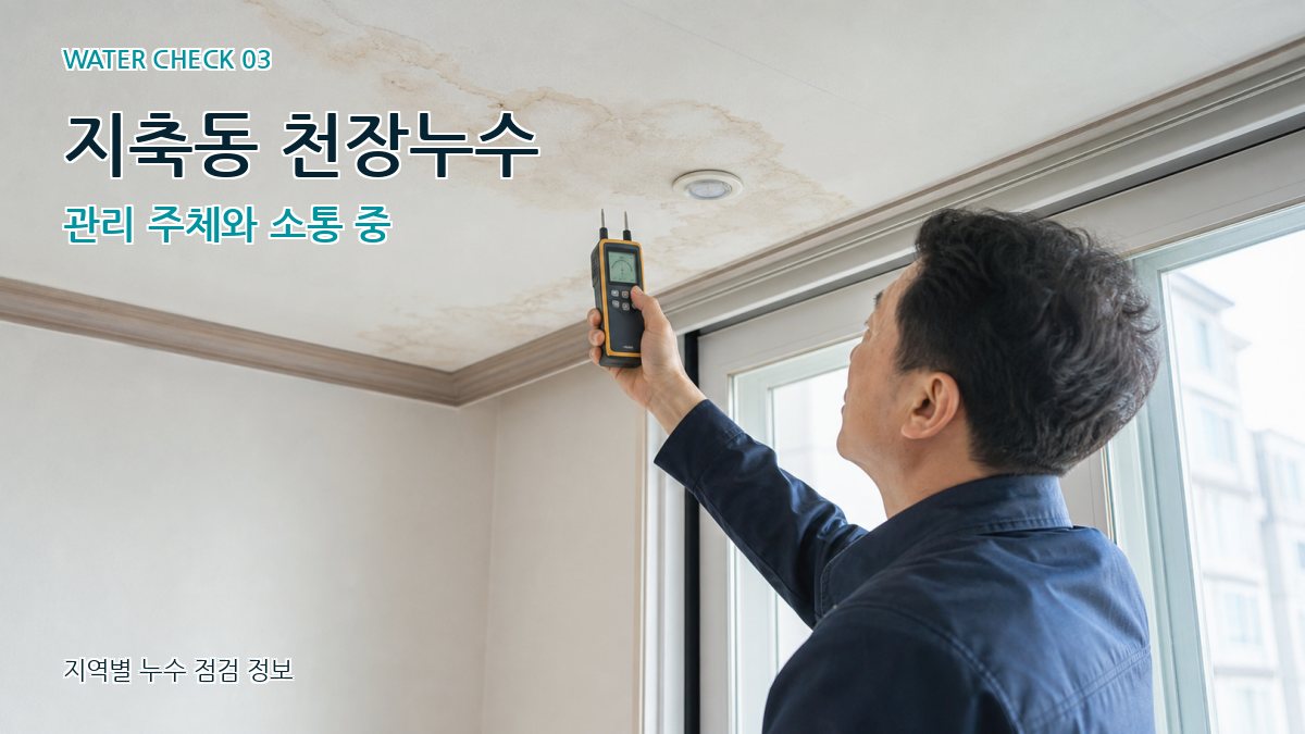 지축동 천장누수 누수탐지 이미지