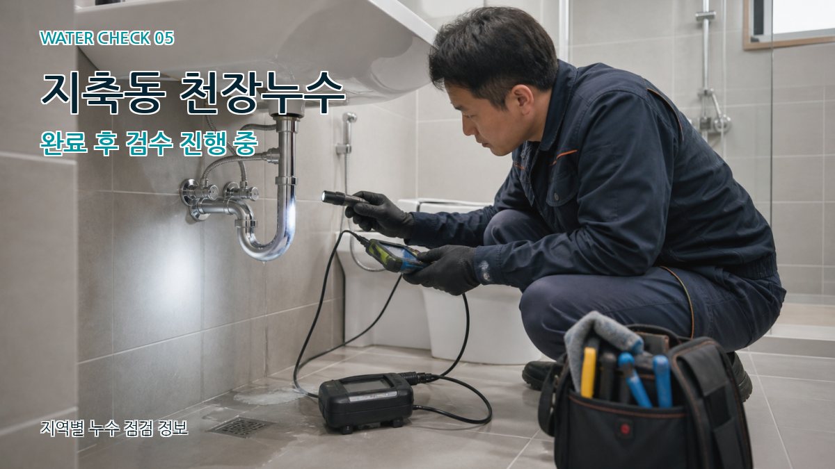 지축동 누수공사 누수탐지 이미지