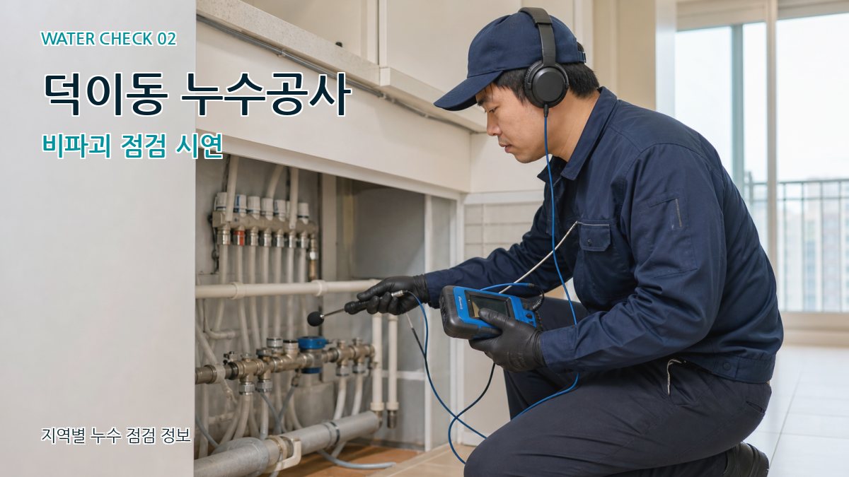 덕이동 화장실누수 누수탐지 이미지