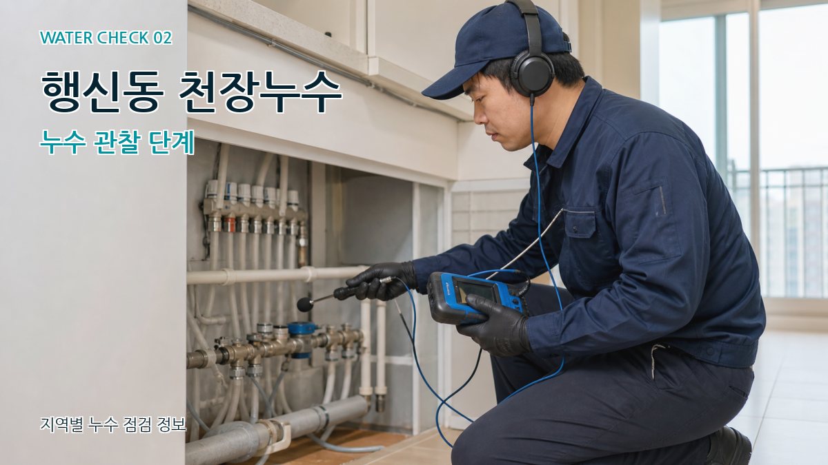 행신동 화장실누수 누수탐지 이미지