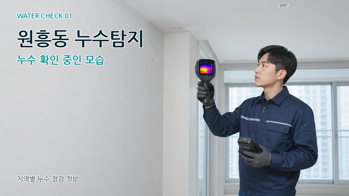 원흥동 아파트누수 누수탐지 이미지