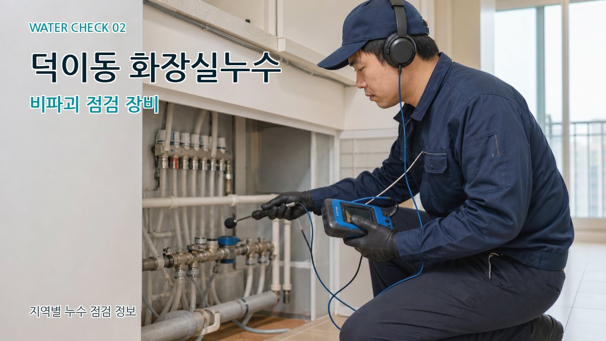 덕이동 화장실누수 누수탐지 이미지