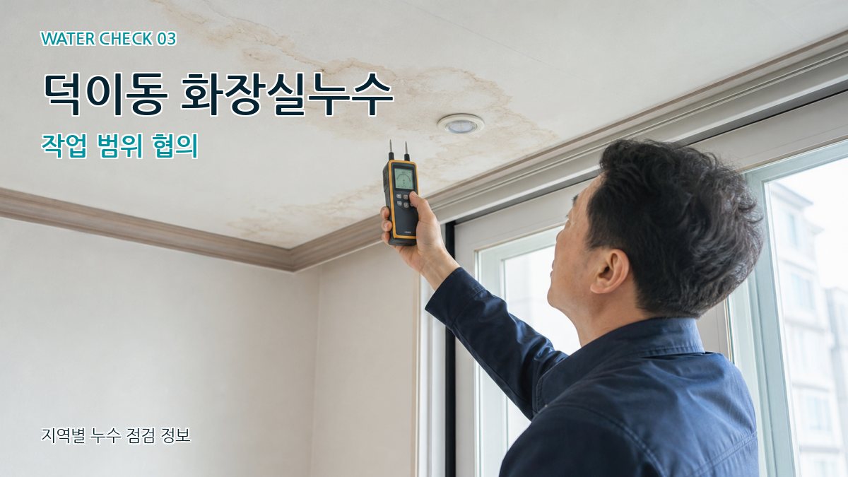 덕이동 천장누수 누수탐지 이미지