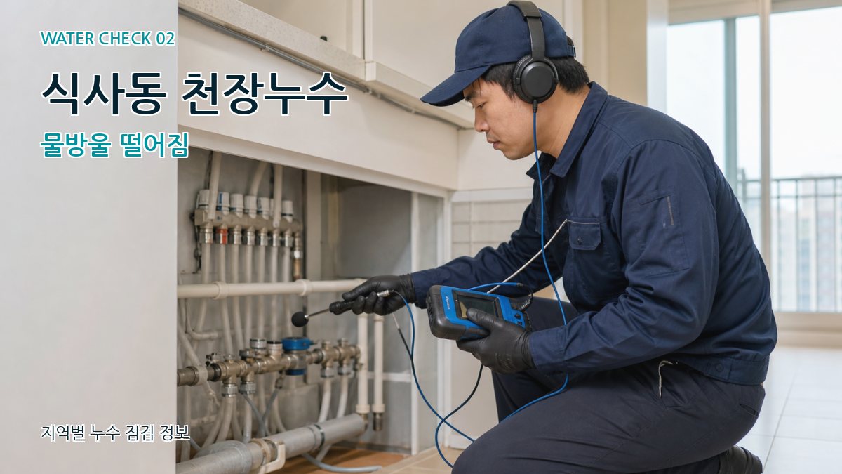 식사동 화장실누수 누수탐지 이미지