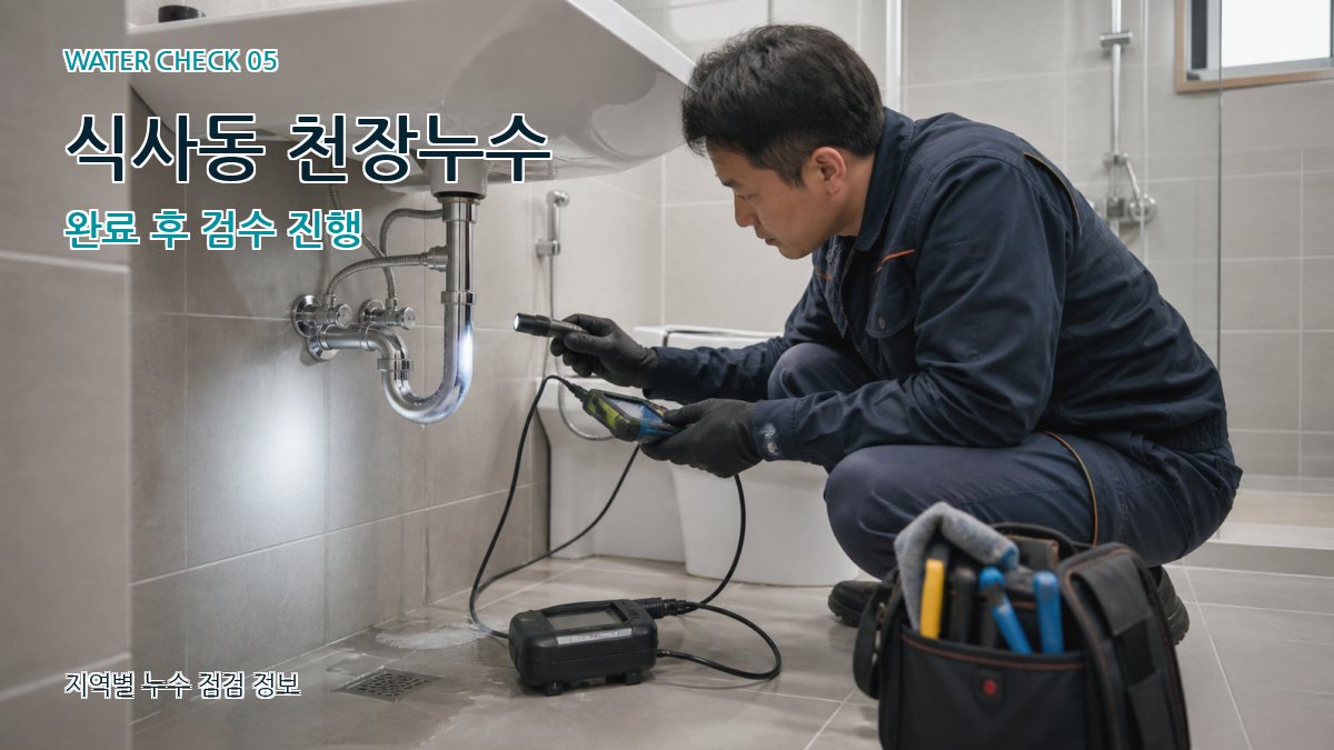 식사동 누수공사 누수탐지 이미지