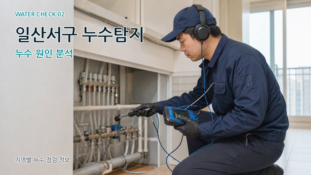일산서구 화장실누수 누수탐지 이미지