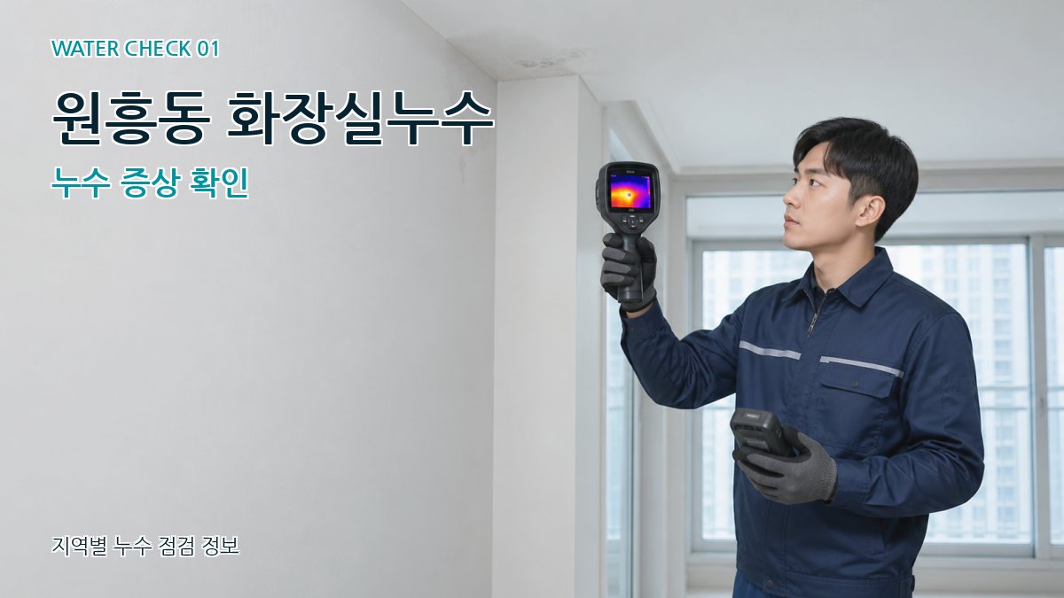 원흥동 아파트누수 누수탐지 이미지