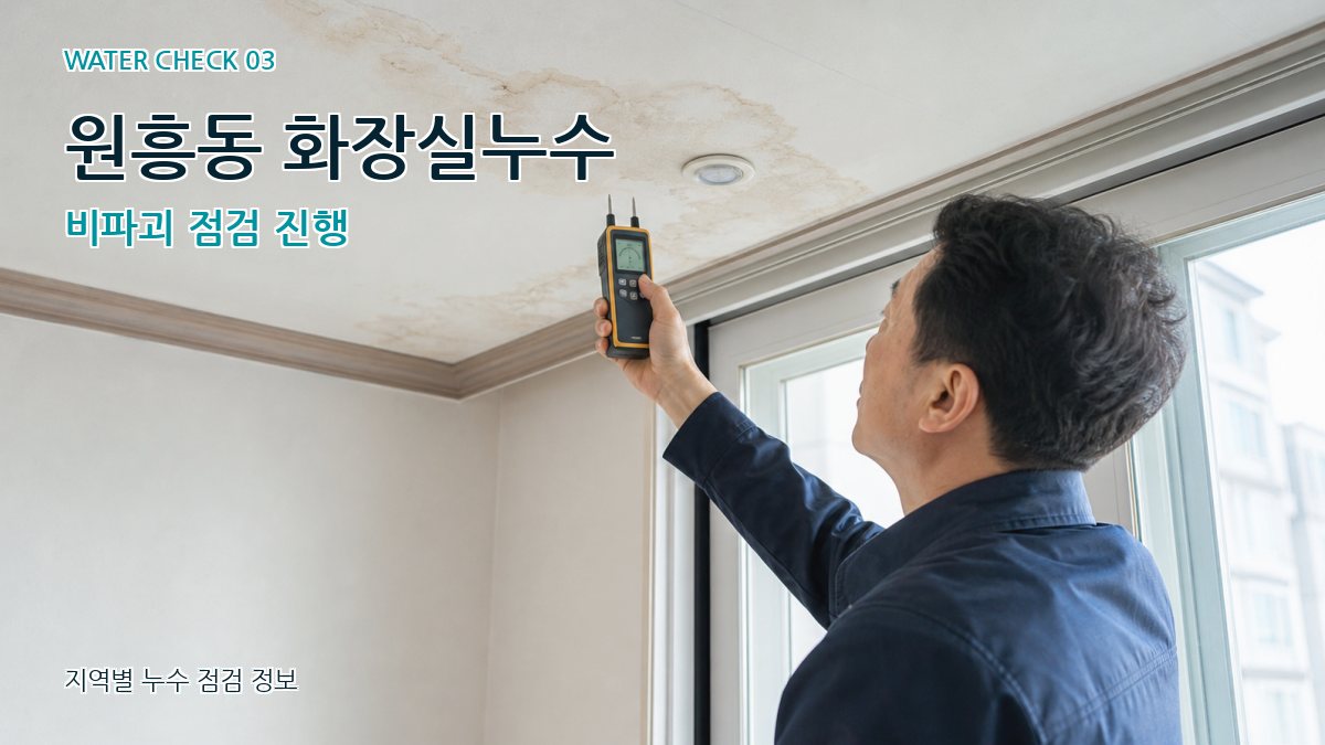 원흥동 천장누수 누수탐지 이미지