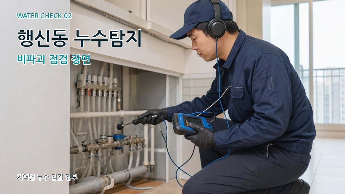 행신동 화장실누수 누수탐지 이미지