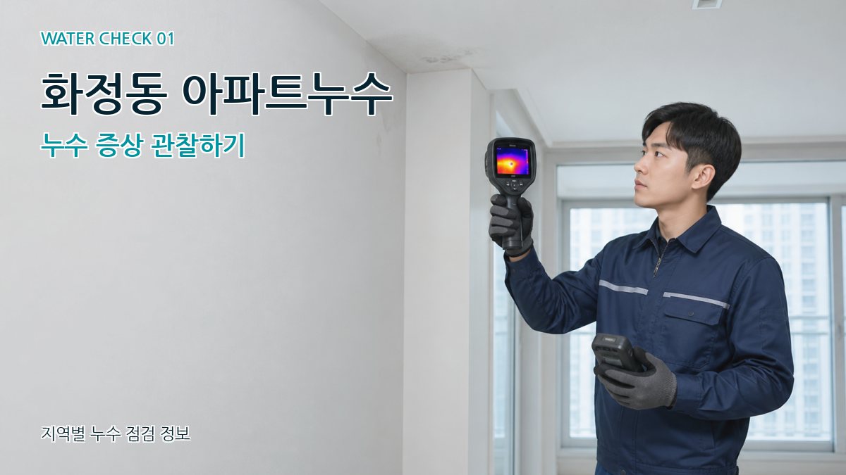 화정동 아파트누수 누수탐지 이미지