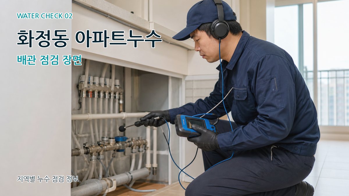 화정동 화장실누수 누수탐지 이미지