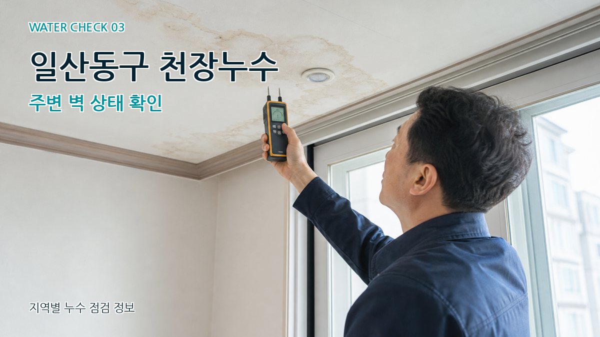 일산동구 천장누수 누수탐지 이미지