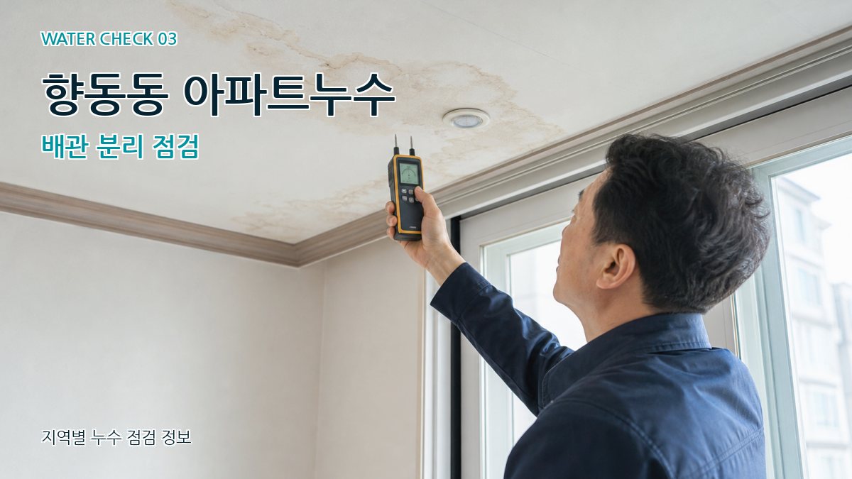향동동 천장누수 누수탐지 이미지