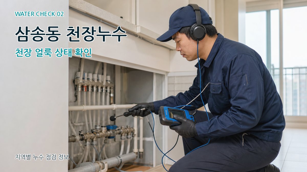 삼송동 화장실누수 누수탐지 이미지