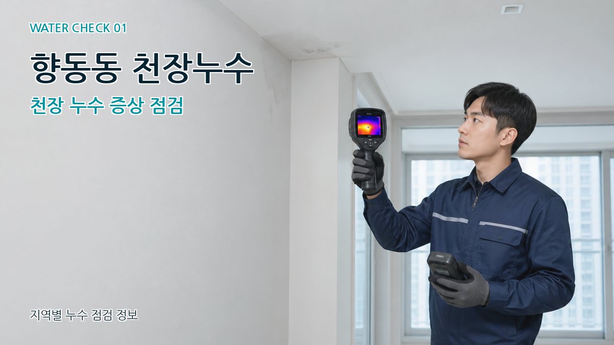 향동동 아파트누수 누수탐지 이미지