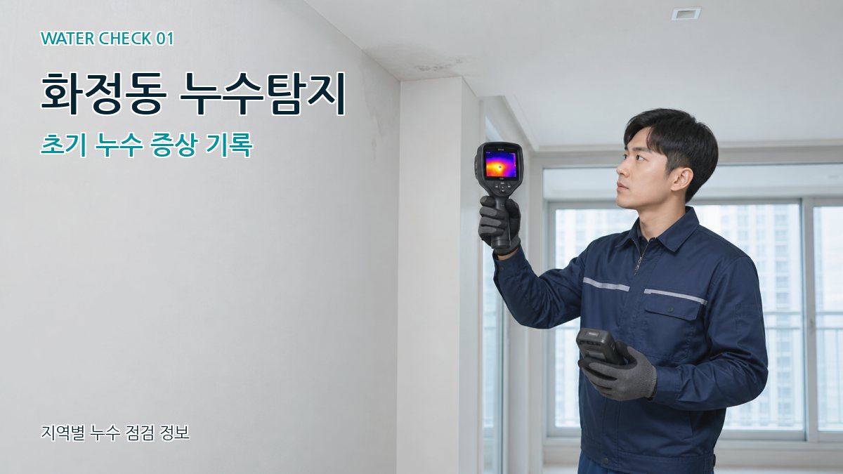 화정동 아파트누수 누수탐지 이미지