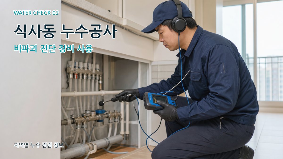 식사동 화장실누수 누수탐지 이미지