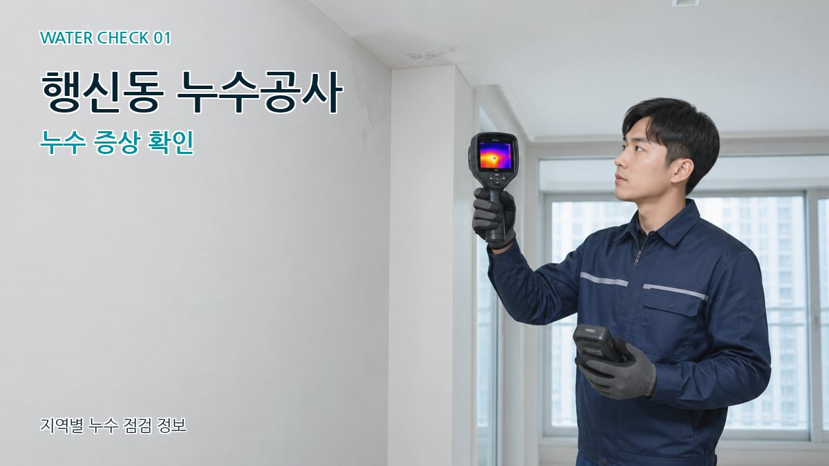 행신동 아파트누수 누수탐지 이미지