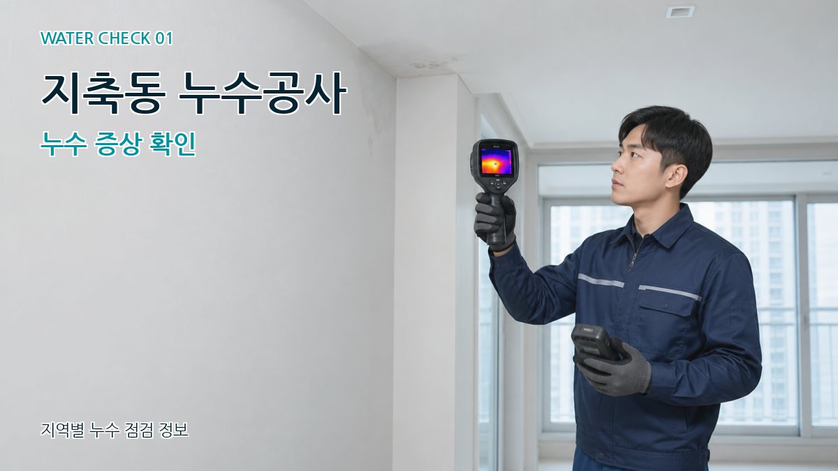 지축동 아파트누수 누수탐지 이미지