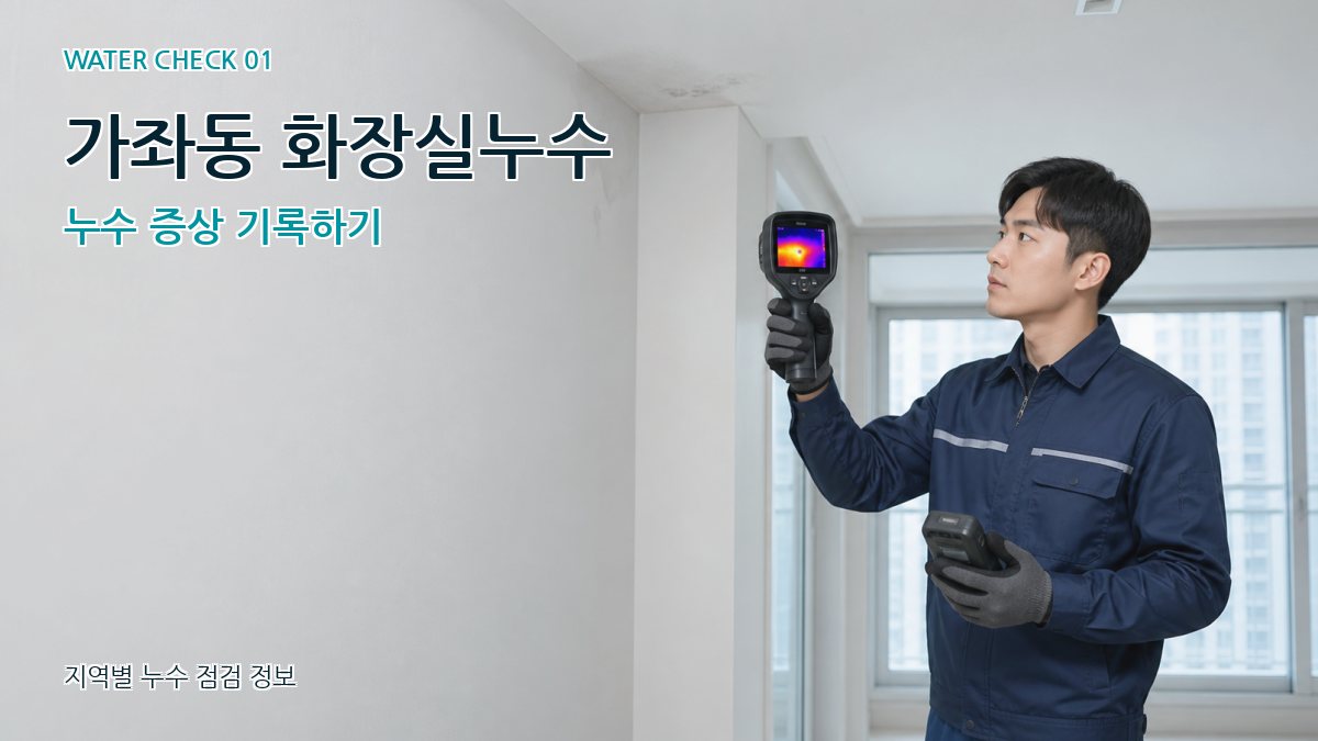 가좌동 아파트누수 누수탐지 이미지