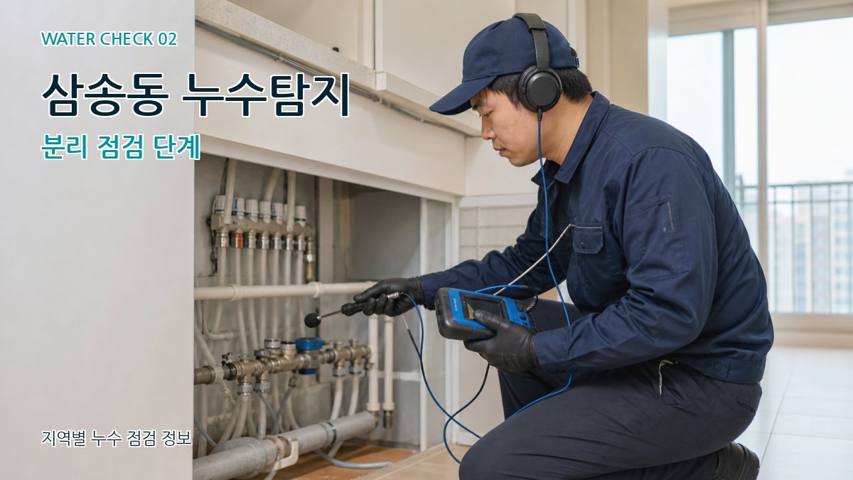 삼송동 화장실누수 누수탐지 이미지