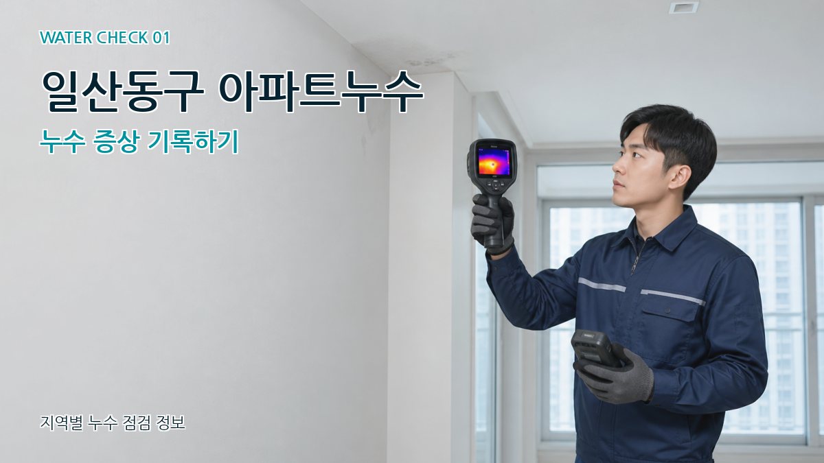 일산동구 아파트누수 누수탐지 이미지