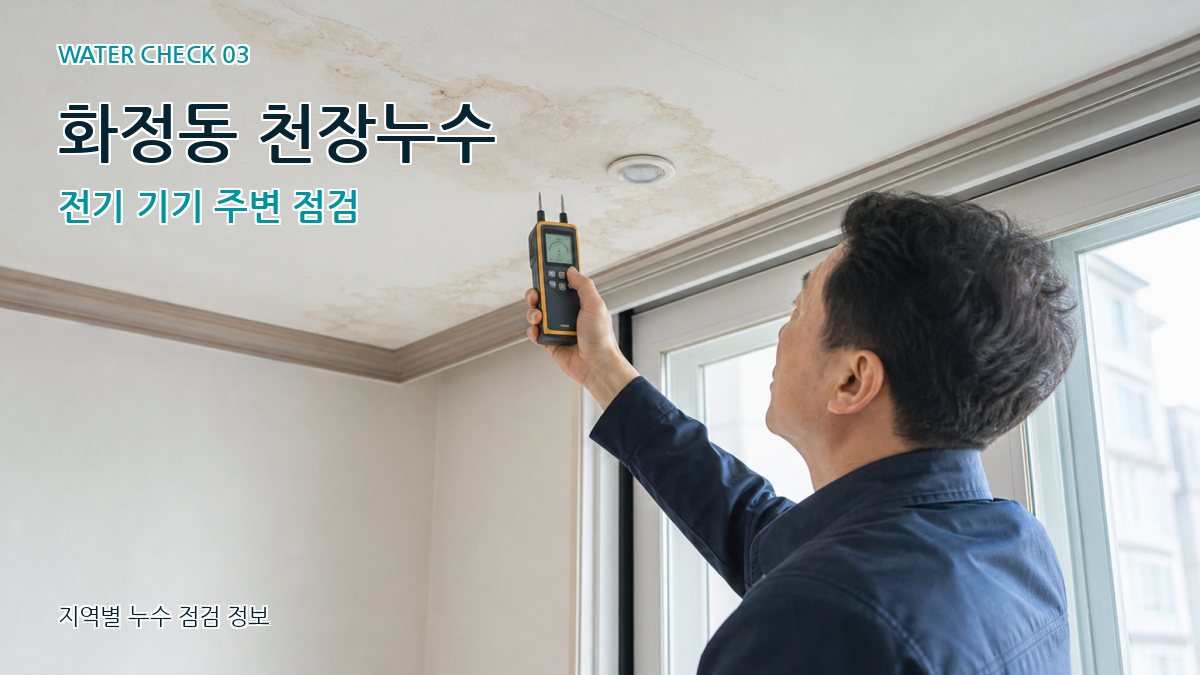 화정동 천장누수 누수탐지 이미지