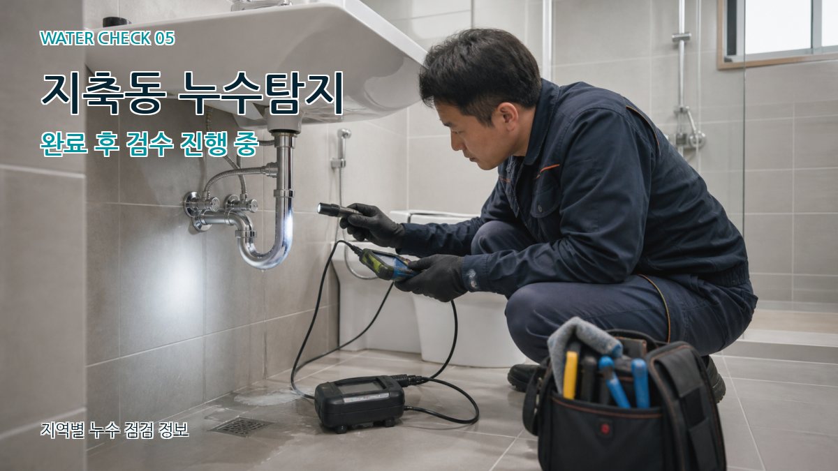 지축동 누수공사 누수탐지 이미지