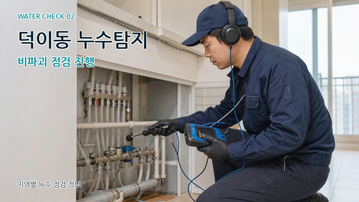 덕이동 화장실누수 누수탐지 이미지