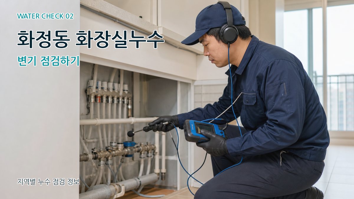 화정동 화장실누수 누수탐지 이미지