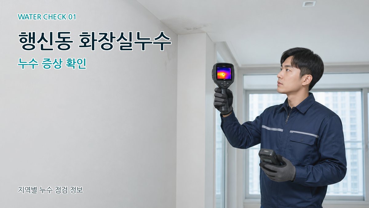 행신동 아파트누수 누수탐지 이미지