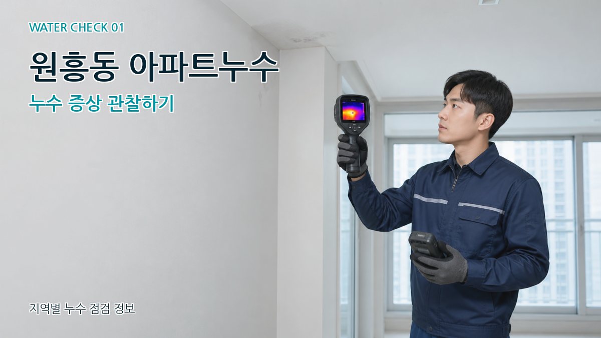 원흥동 아파트누수 누수탐지 이미지