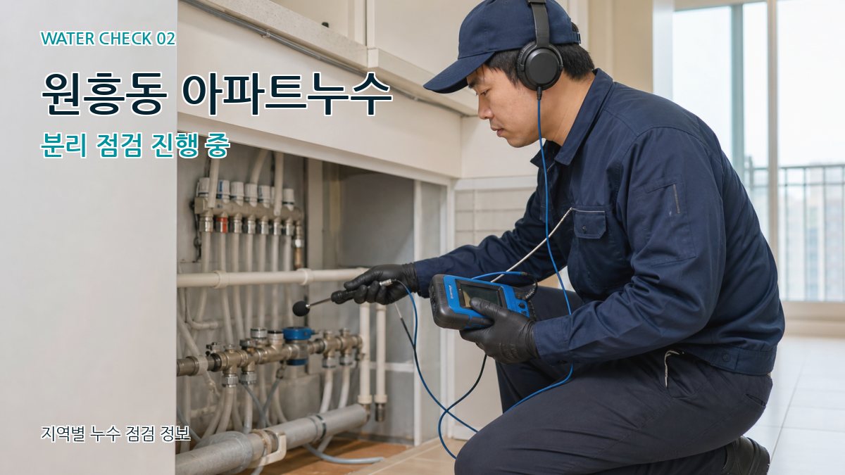원흥동 화장실누수 누수탐지 이미지