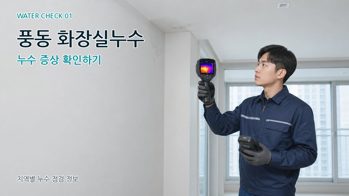 풍동 아파트누수 누수탐지 이미지