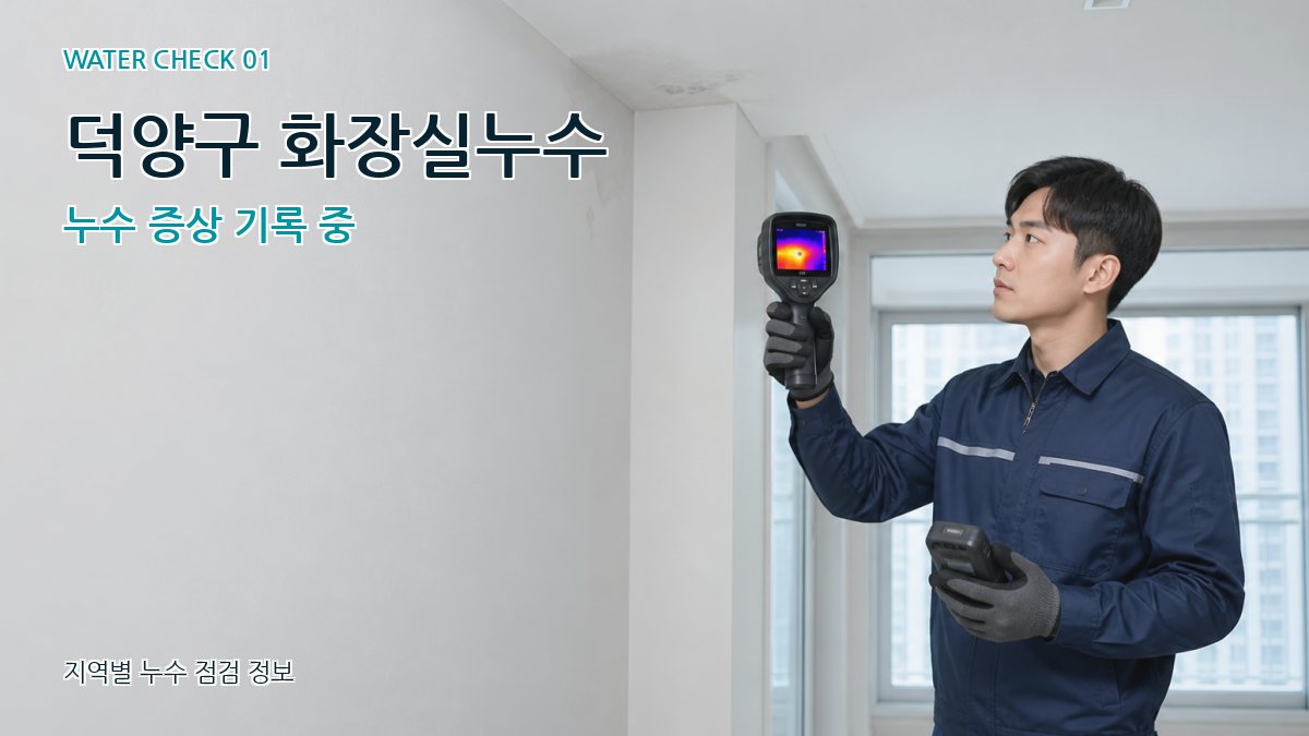 덕양구 아파트누수 누수탐지 이미지